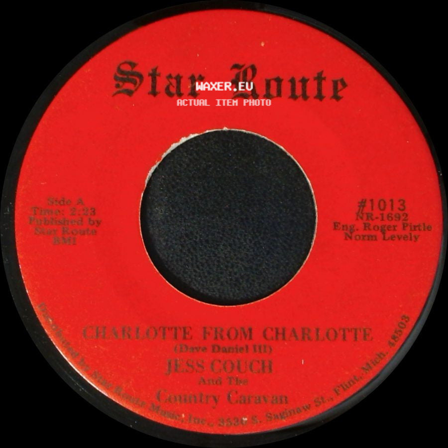 Jess Couch And The Country Caravan - Charlotte From Charlotte / Midnight Special side A