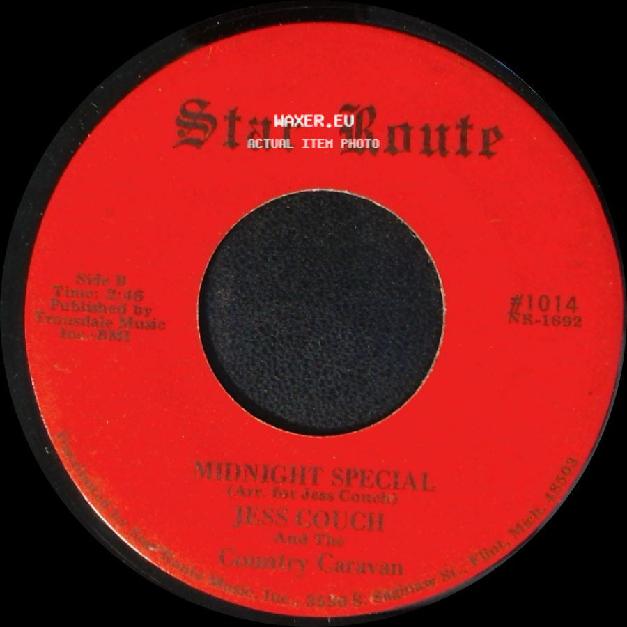 Jess Couch And The Country Caravan - Charlotte From Charlotte / Midnight Special side B
