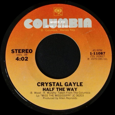 Crystal Gayle - Room For One More / Half The Way side B