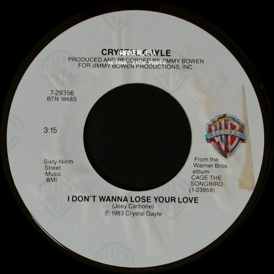 Crystal Gayle - Victim Or A Fool / I Don't Wanna Lose Your Love side B
