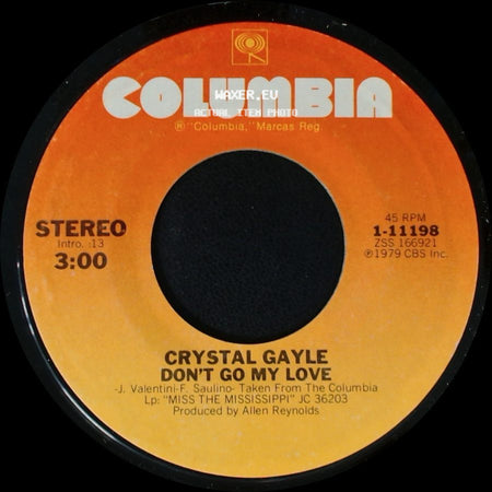 Crystal Gayle - Don't Go My Love / It's Like We Never Said Goodbye side A