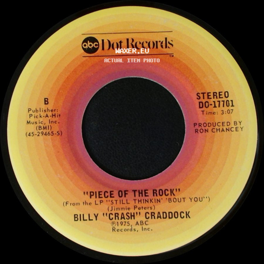 Billy "Crash" Craddock - A Tear Fell / Piece Of The Rock side B