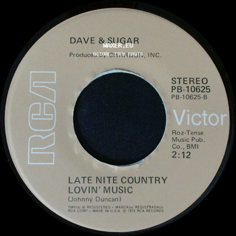 Dave & Sugar - The Door Is Always Open / Late Nite Country Lovin' Music side B
