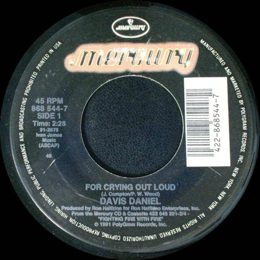 Davis Daniel - For Crying Out Loud / No Place To Go side A
