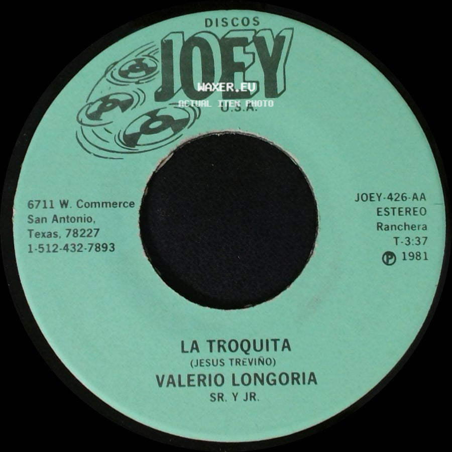 Valerio Longoria Sr. Y Jr. - Dame Dame / La Troquita side B