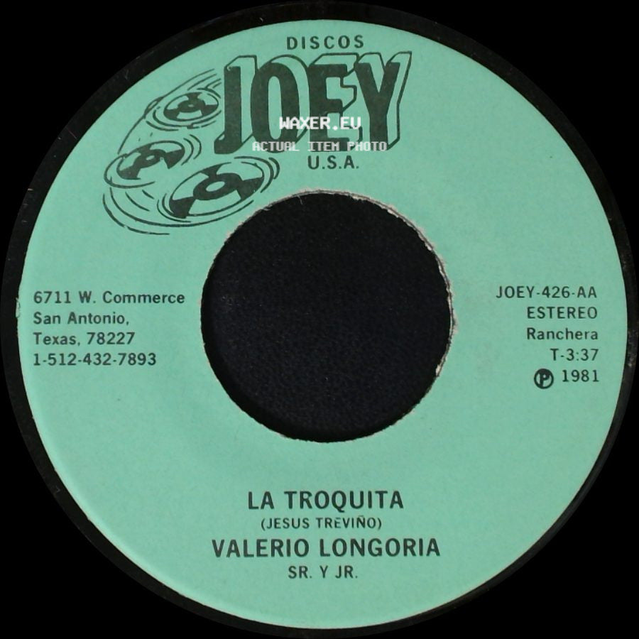 Valerio Longoria Sr. Y Jr. - Dame Dame / La Troquita side B