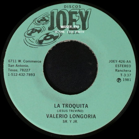 Valerio Longoria Sr. Y Jr. - Dame Dame / La Troquita side B
