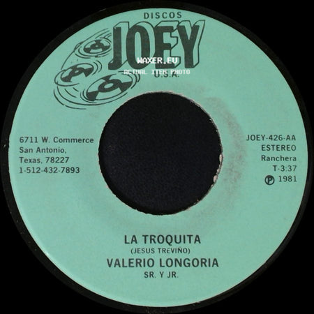 Valerio Longoria Sr. Y Jr. - Dame Dame / La Troquita side B