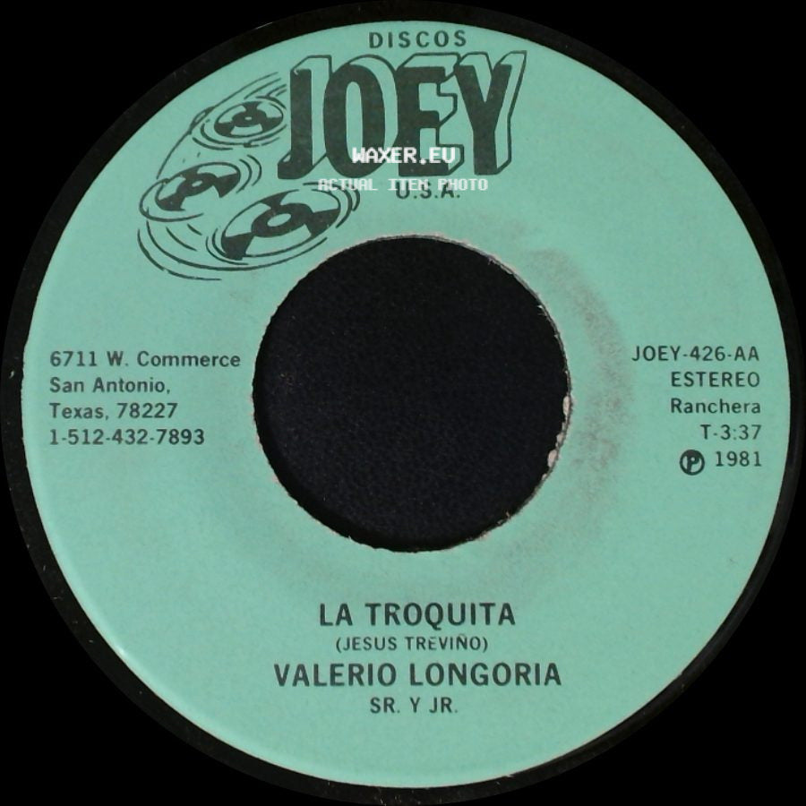 Valerio Longoria Sr. Y Jr. - Dame Dame / La Troquita side B