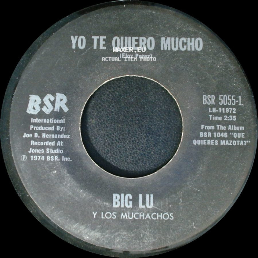 Big Lu Y Los Muchachos - Triste Pensamiento / Yo Te Quiero Mucho side B