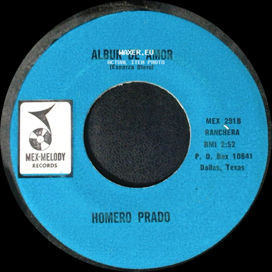Homero Prado - La Subasta / Albur De Amor side B