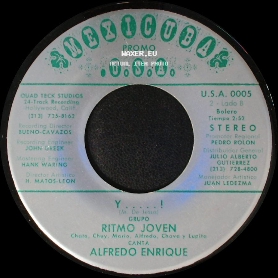 Mario Ledezma / Ritmo Joven - Ojitos Risueños / Y......! side B