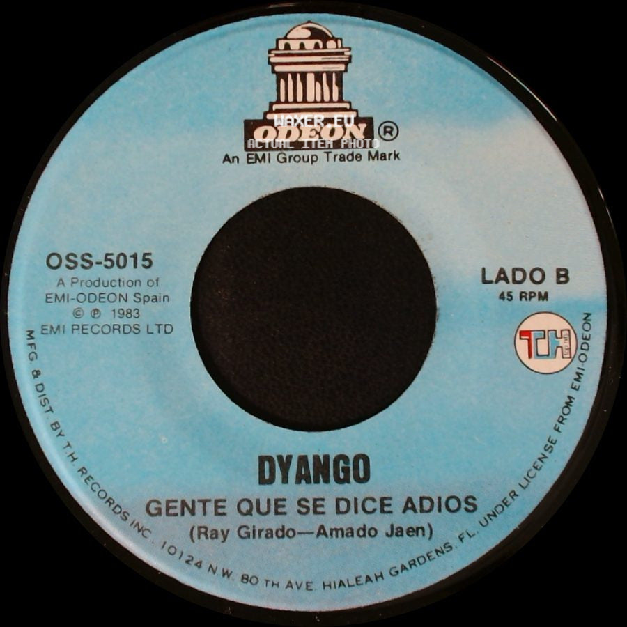 Dyango - A Ud. Señora / Gente Que Se Dice Adios side B