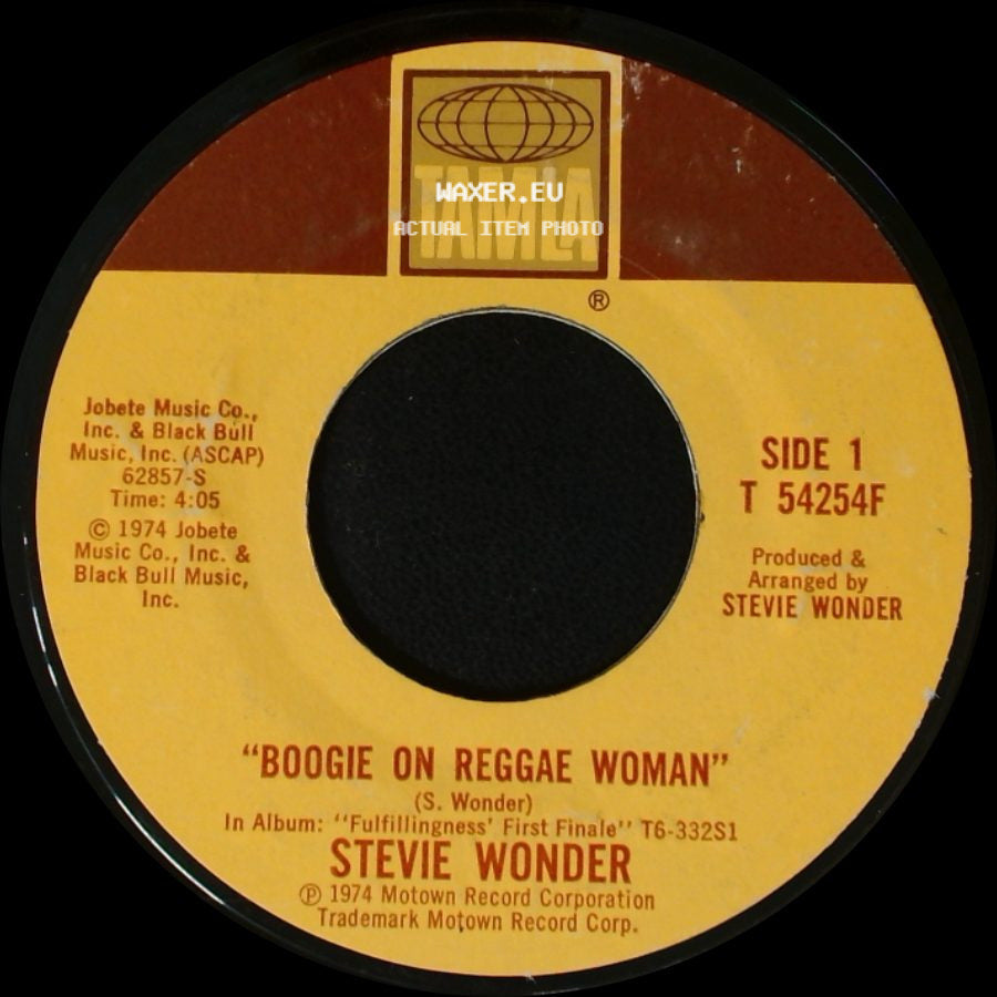 Stevie Wonder - Boogie On Reggae Woman / Seems So Long side A