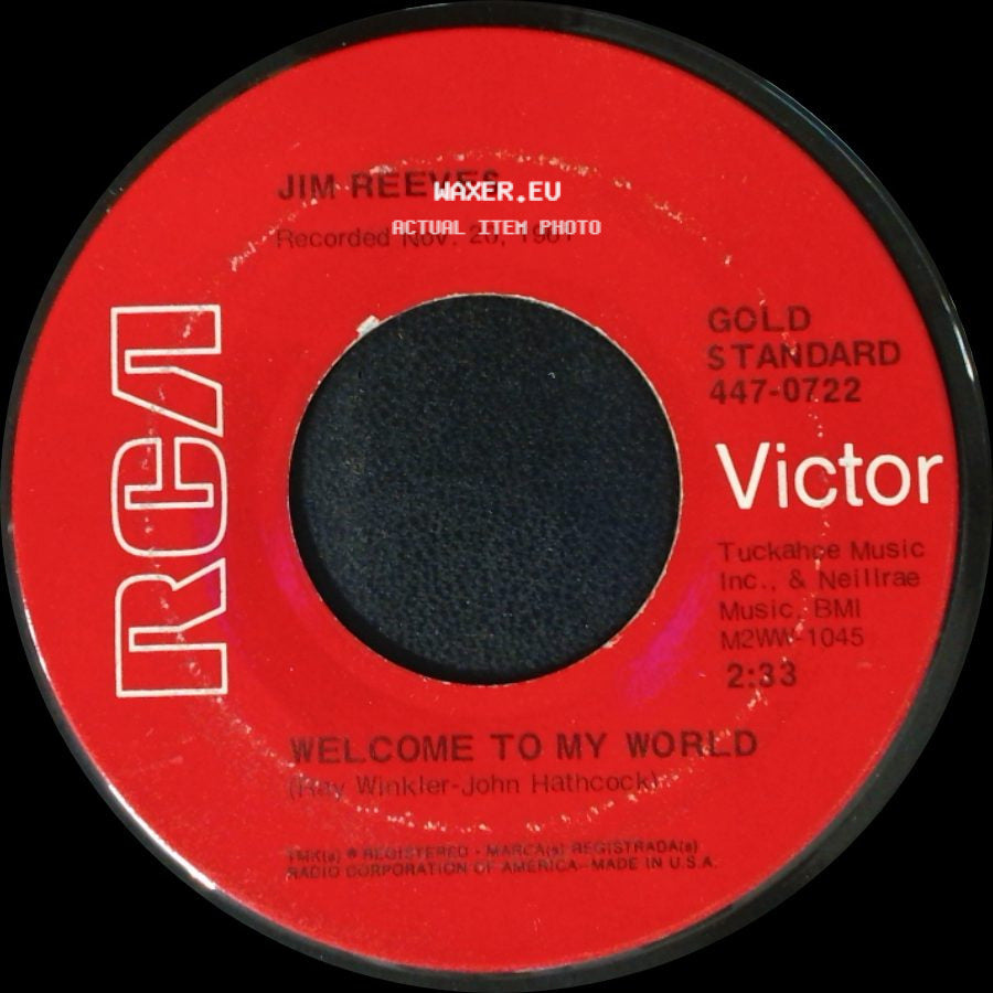 Jim Reeves - I Guess I'm Crazy / Welcome To My World side B