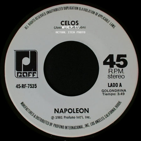 Napoleon - Celos / Ay Amor side A
