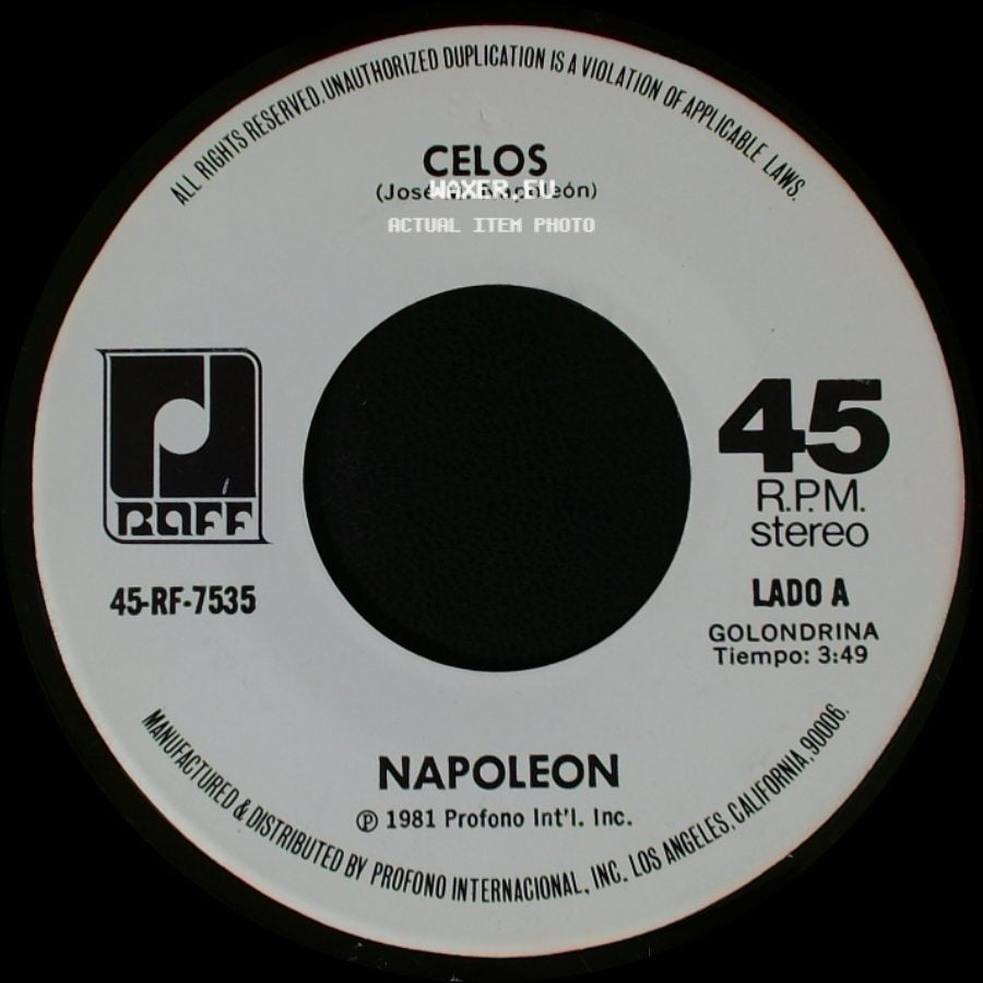 Napoleon - Celos / Ay Amor side A