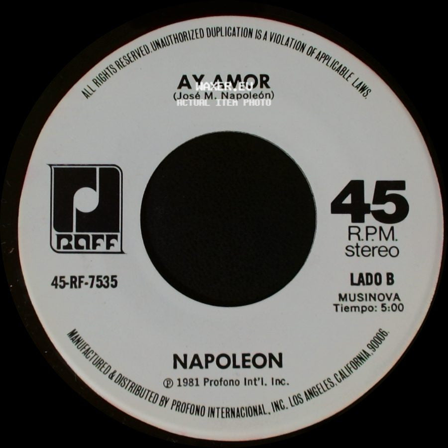 Napoleon - Celos / Ay Amor side B