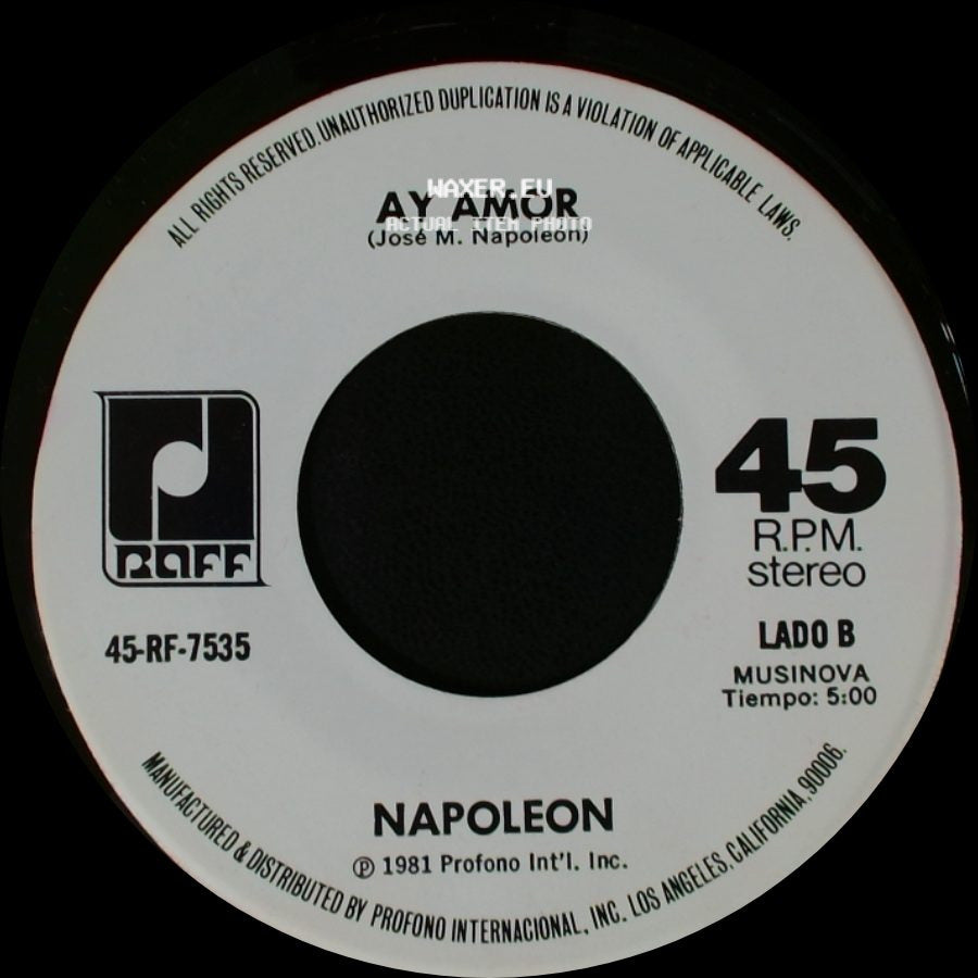 Napoleon - Celos / Ay Amor side B