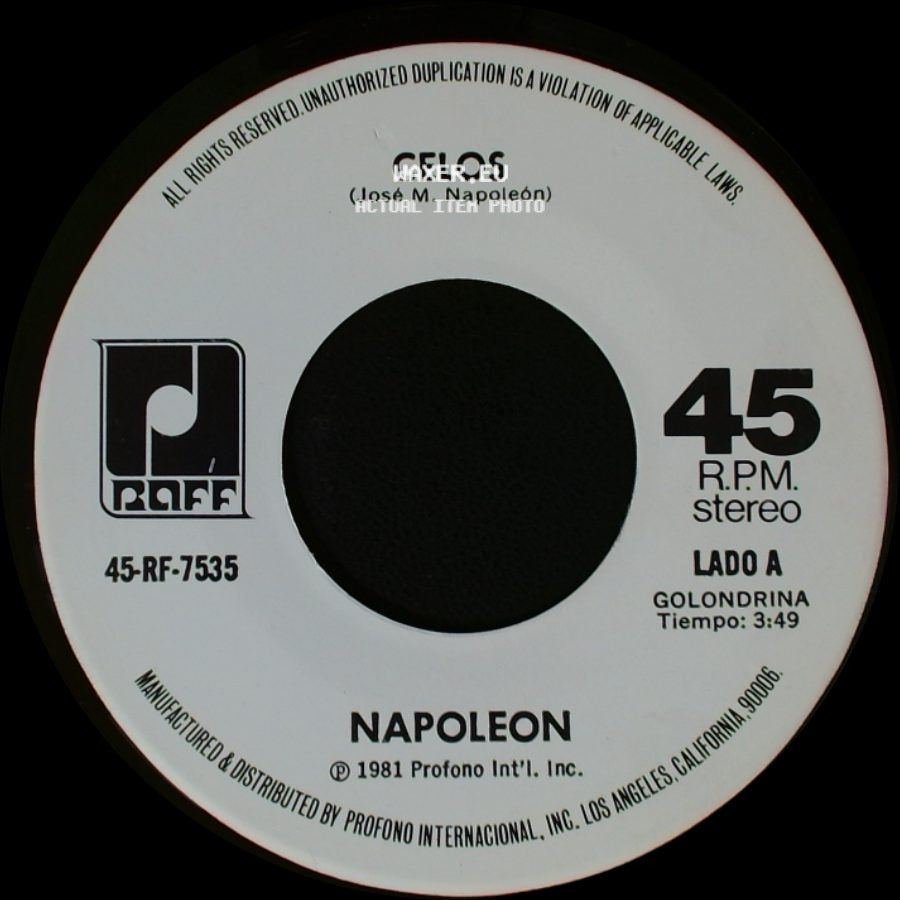 Napoleon - Celos / Ay Amor side A