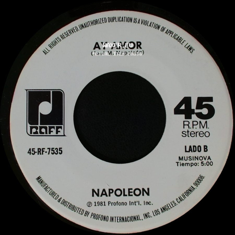 Napoleon - Celos / Ay Amor side B