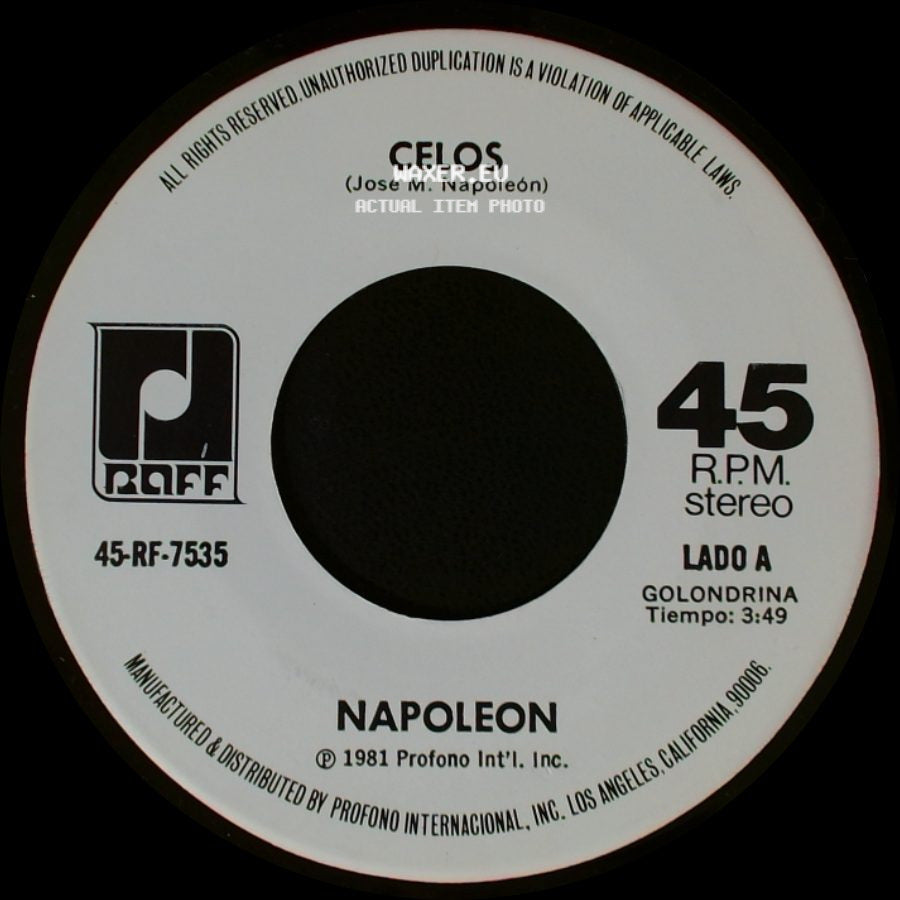Napoleon - Celos / Ay Amor side A