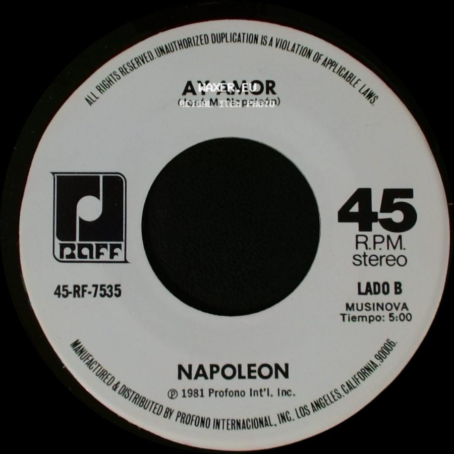 Napoleon - Celos / Ay Amor side B