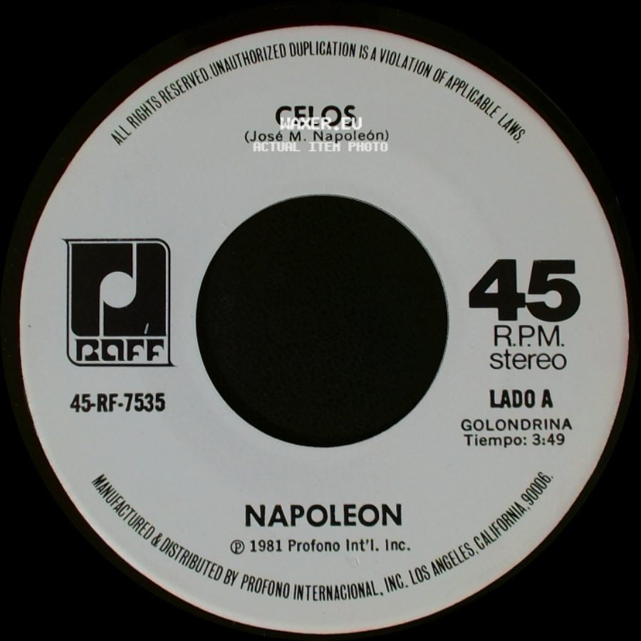 Napoleon - Celos / Ay Amor side A
