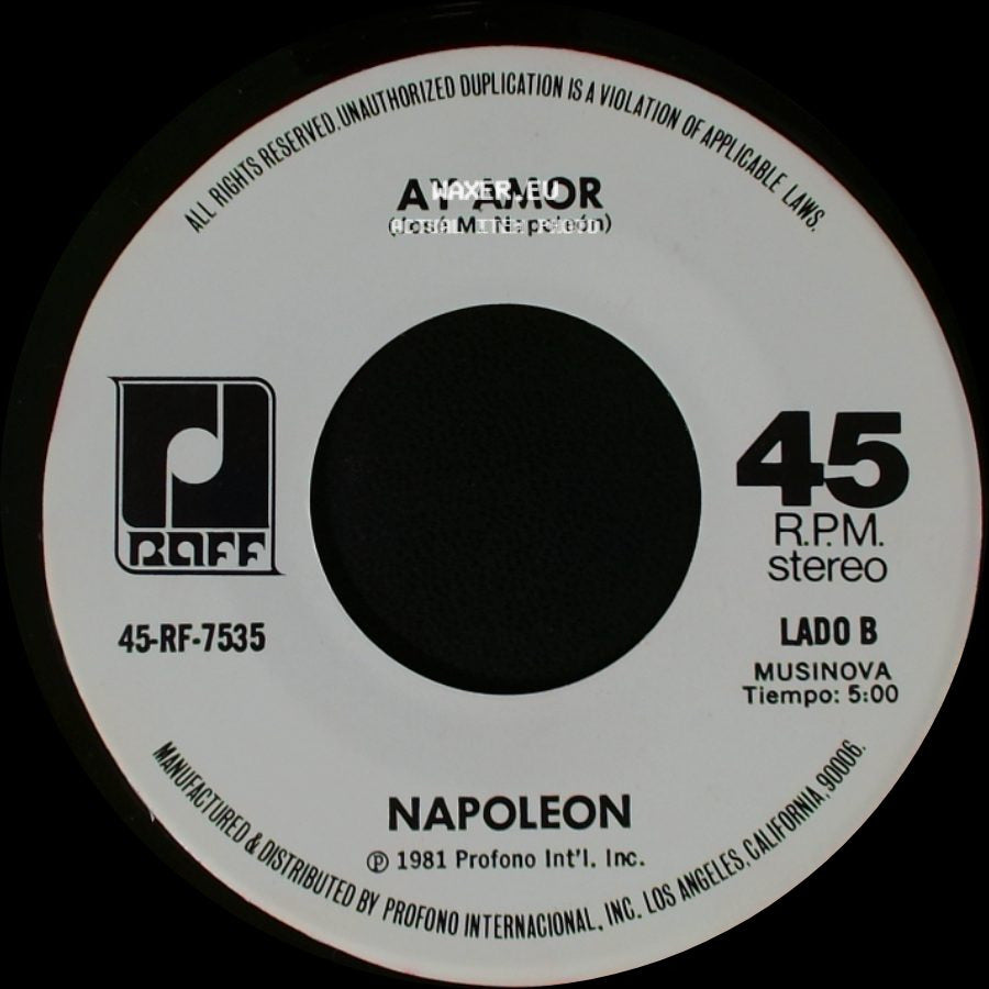 Napoleon - Celos / Ay Amor side B