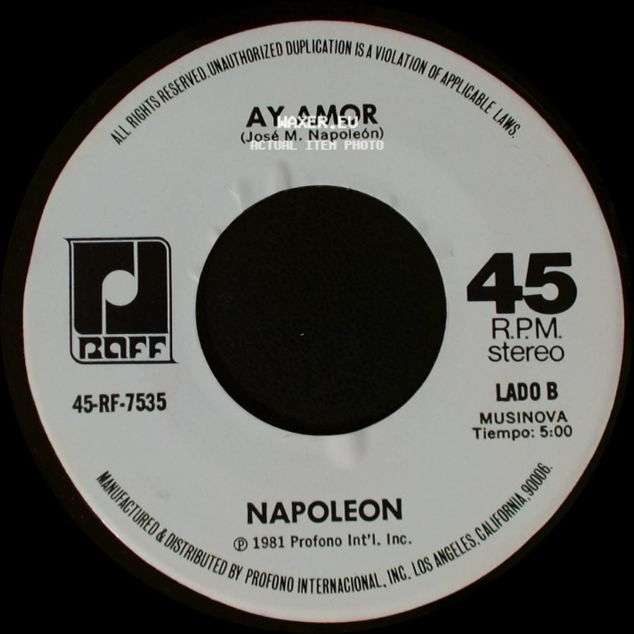 Napoleon - Celos / Ay Amor side B