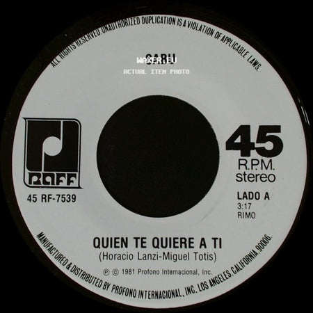 Sabu - Quien Te Quiere A Ti / Señora side A