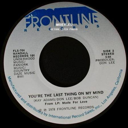 Randall - You Show Me Yours & I'll Show You Mine / You're The Last Thing On My Mind side B