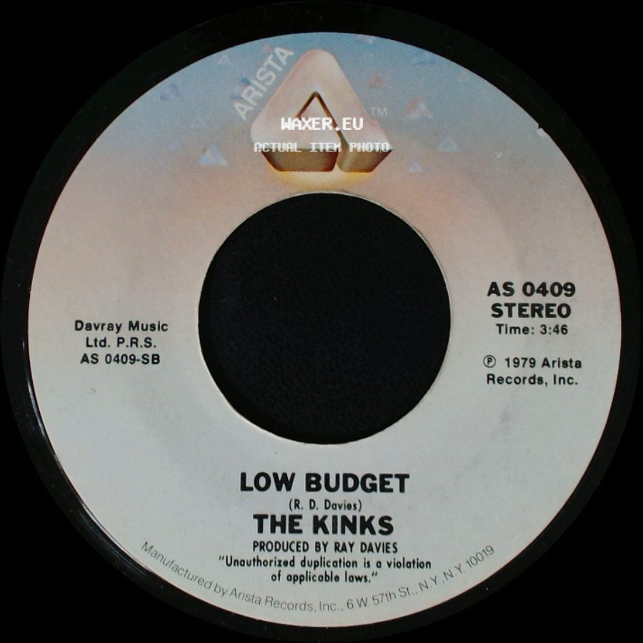 The Kinks - Low Budget / (Wish I Could Fly Like) Superman side A