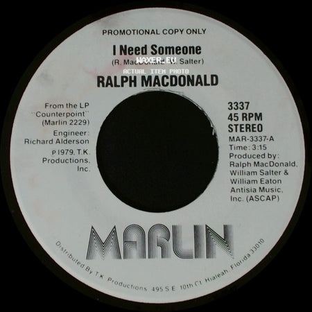Ralph Macdonald - I Need Someone / Discolypso side A