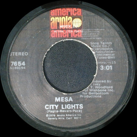 Mesa - City Lights / Sailing Ships side A