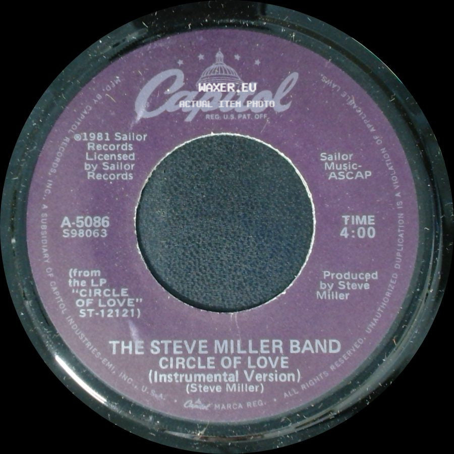 The Steve Miller Band - Circle Of Love (Instrumental Version) / Circle Of Love side A