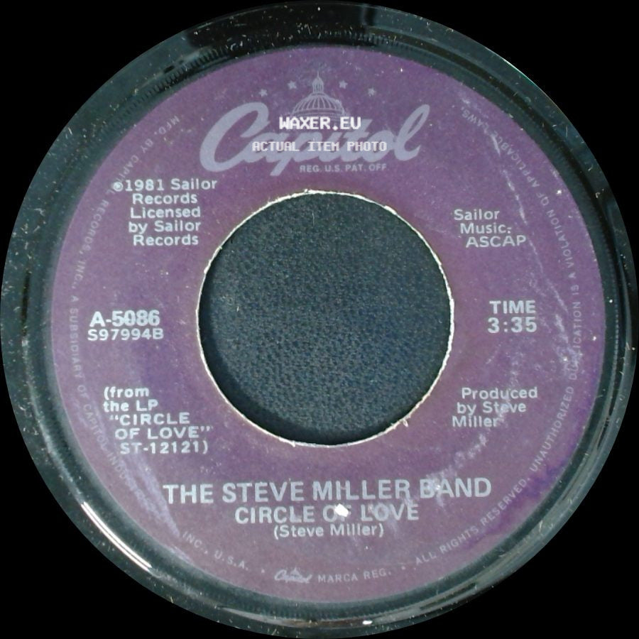 The Steve Miller Band - Circle Of Love (Instrumental Version) / Circle Of Love side B