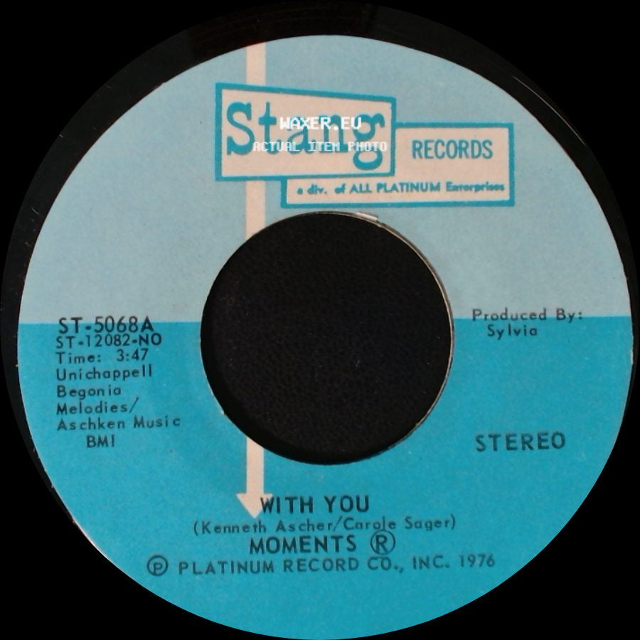 Moments - Next Time That I See You / With You side B