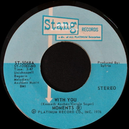 Moments - Next Time That I See You / With You side B