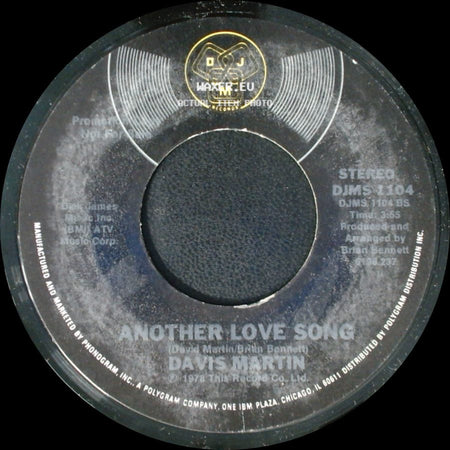 Davis Martin - Strawberry Girl, Blueberry Boy / Another Love Song side B