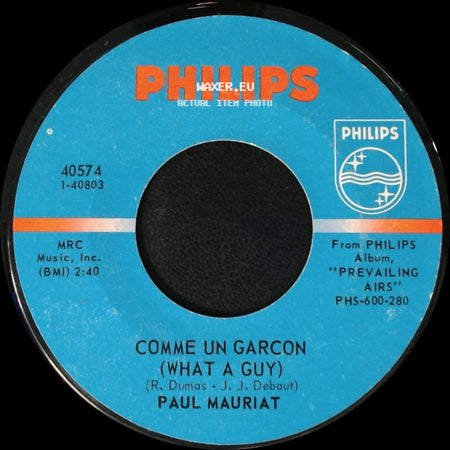 Paul Mauriat - Comme Un Garcon (What A Guy) / Chitty Chitty Bang Bang side A