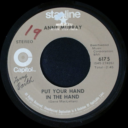 Anne Murray - Put Your Hand In The Hand / Snowbird side A