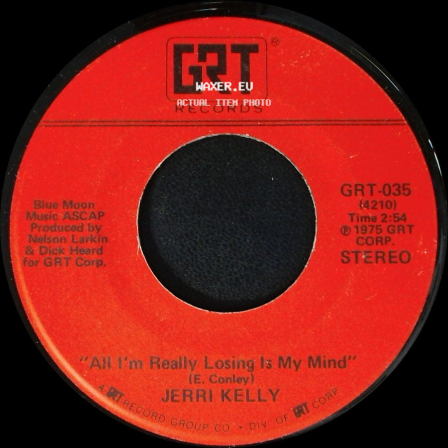 Jerri Kelly - Back-Sliding Man / All I'm Really Losing Is My Mind side B
