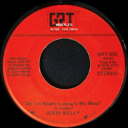 Jerri Kelly - Back-Sliding Man / All I'm Really Losing Is My Mind side B