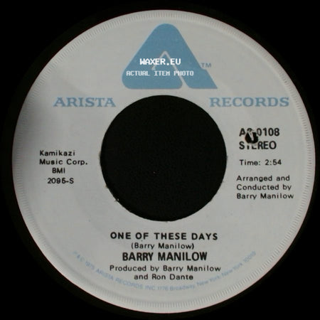 Barry Manilow - One Of These Days / One Of These Days side B