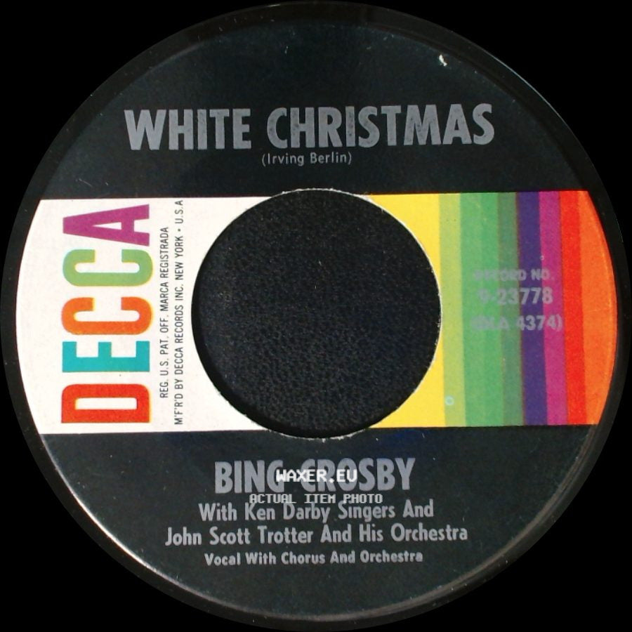 Bing Crosby - God Rest Ye Merry, Gentlemen / White Christmas side B