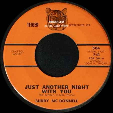 Buddy Mc Donnell - Hawaiian Wedding Song / Just Another Night With You side B