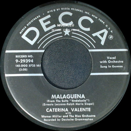 Caterina Valente - Mambo From Chile / Malaguena side B