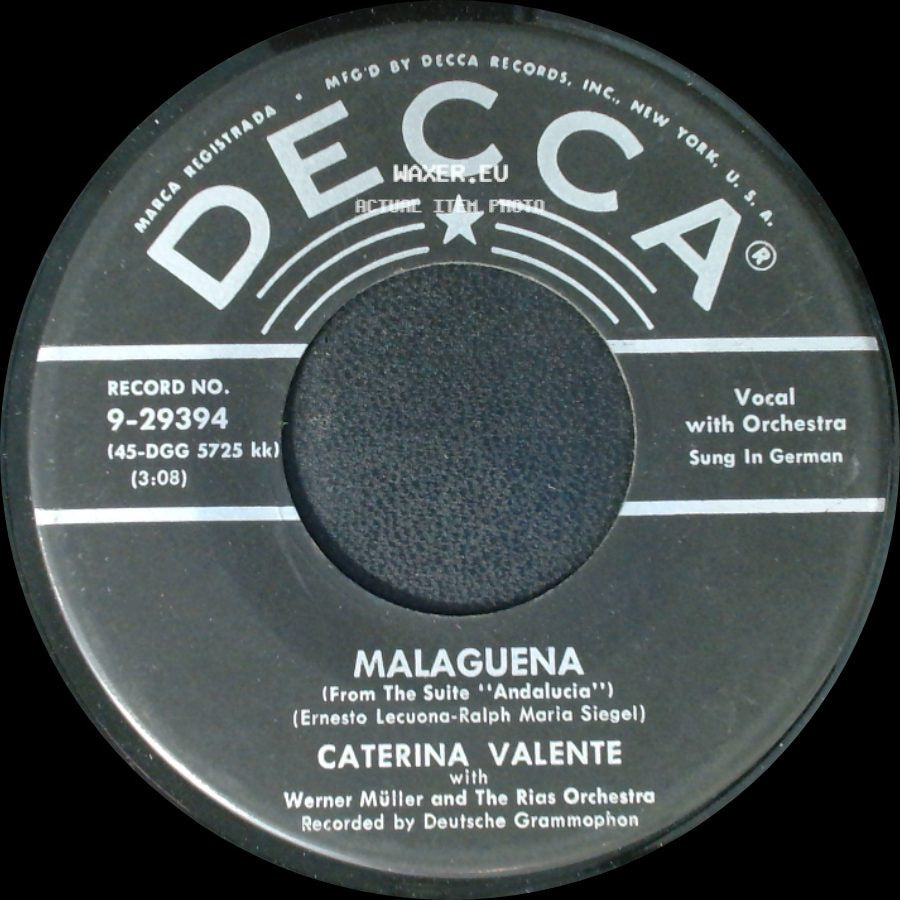 Caterina Valente - Mambo From Chile / Malaguena side B