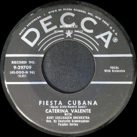 Caterina Valente - Fiesta Cubana / If Hearts Could Talk side A